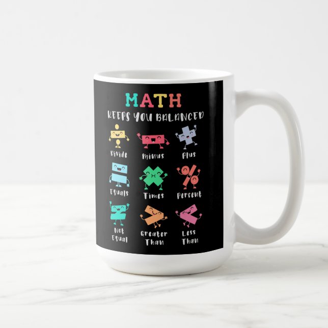 Caneca De Café A matemática mantém você equilibrado (Direita)