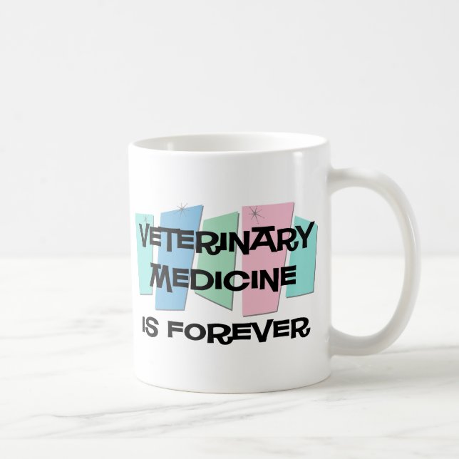 Caneca De Café A medicina veterinária é Forever (Direita)