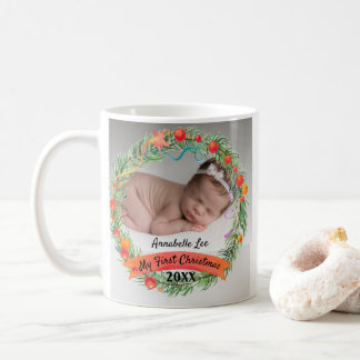 Caneca De Café A melhor avó do mundo, 1rua, Foto de Natal, Wreath