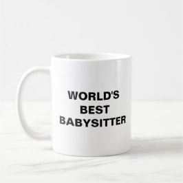 Caneca De Café A melhor Babysitter do mundo