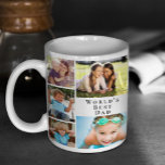 Caneca De Café A melhor coleção de fotos de Pais do mundo<br><div class="desc">Dê ao melhor pai do mundo uma engraçada caneca de café de colagem fotográfica personalizada que ele vai valorizar e curtir por anos. Você pode personalizar com oito fotos familiares de seus filhos, outros membros da família, animais de estimação, etc., personalizar a expressão "Melhor Pai do Mundo" e se ele...</div>