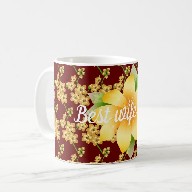 Caneca De Café A melhor esposa de sempre (Frente Esquerda)