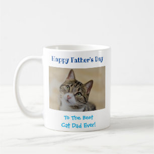 Caneca De Café A melhor foto de Dia de os pais de Pai de Gato do