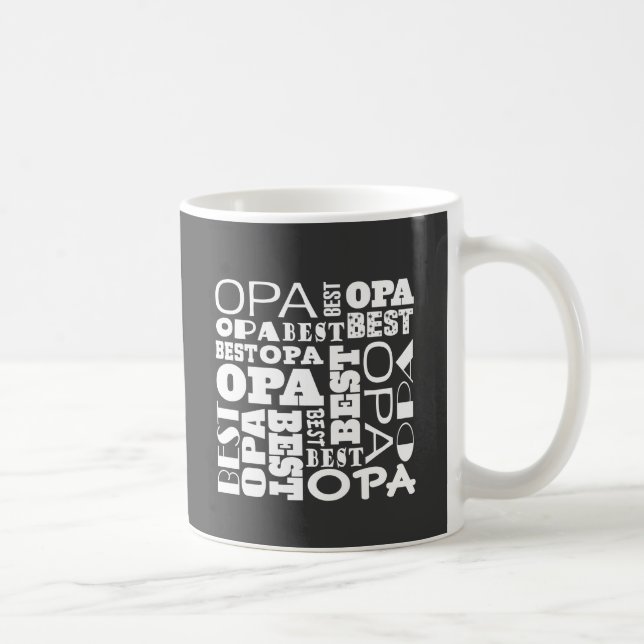 Caneca De Café A melhor ideia do presente do vovô de Opa (Direita)