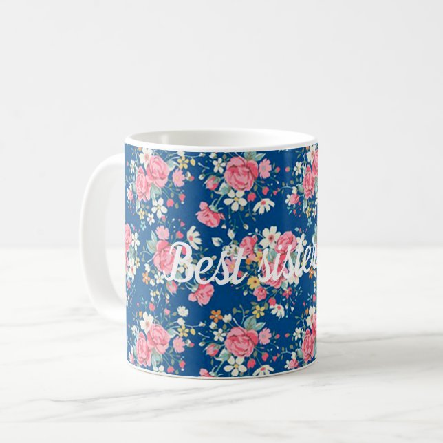 Caneca De Café A melhor irmã de todos os tempos (Frente Esquerda)