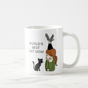 Caneca De Café A melhor mãe de gato do mundo