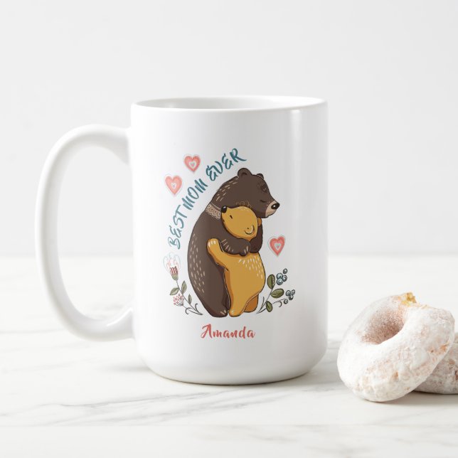 Caneca De Café A melhor mãe de sempre Mug, presente personalizado (Com Donut)