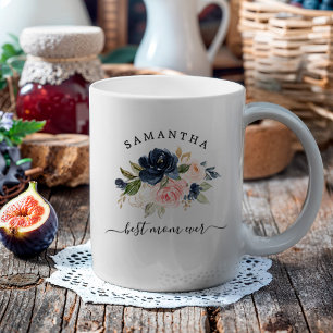 Caneca De Café A Melhor Mãe De Watercolor Floral