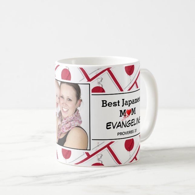 Caneca De Café A Melhor Mãe Japonesa Personalizada Proverbs 31 Fo (Frente Esquerda)