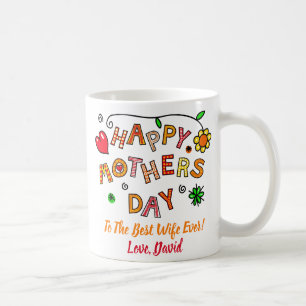 Caneca De Café A Melhor Mulher Do Dia de as mães Mãe De Duas Fo
