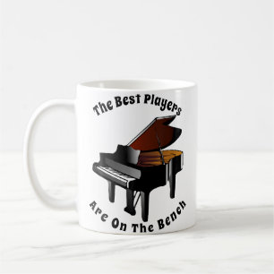 Caneca De Café A Melhor Música de Piano para Jogadores no Banco