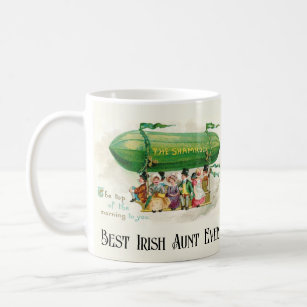 Caneca De Café A melhor tia irlandesa de Patrick, rua, sempre col