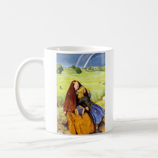 Caneca De Café A Menina Cega por John Everett Millais (Esquerda)
