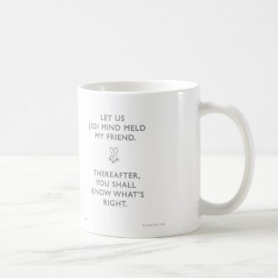 Caneca De Café A mente do jedi do coelho dos badass WW013 meld o