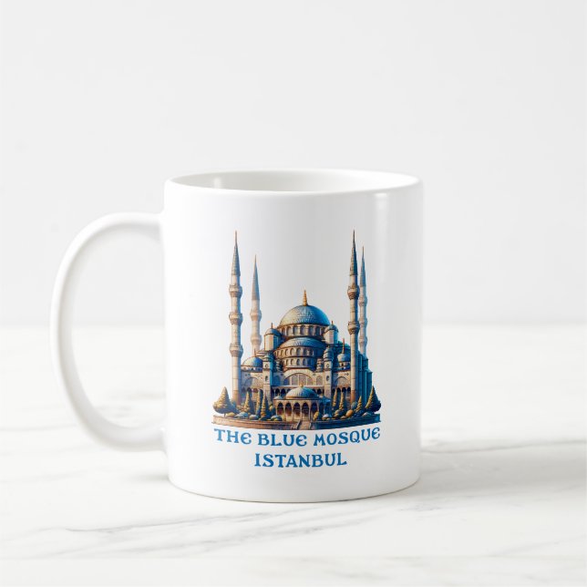Caneca De Café A Mesquita Azul, Istambul, Turquia (Esquerda)