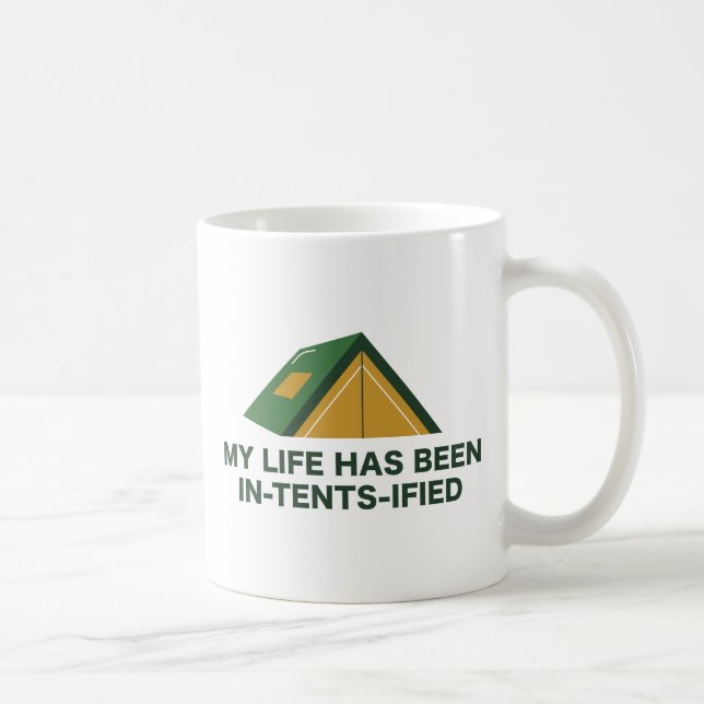 Caneca De Café A Minha Vida Foi Infiltrada Em Tents (Direita)