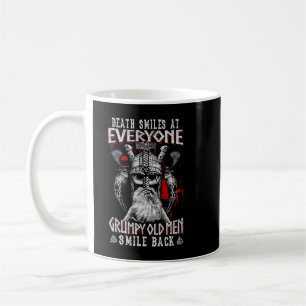 Caneca De Café A Morte Sorri Para Todos Homens Velhos e Mal-Humor