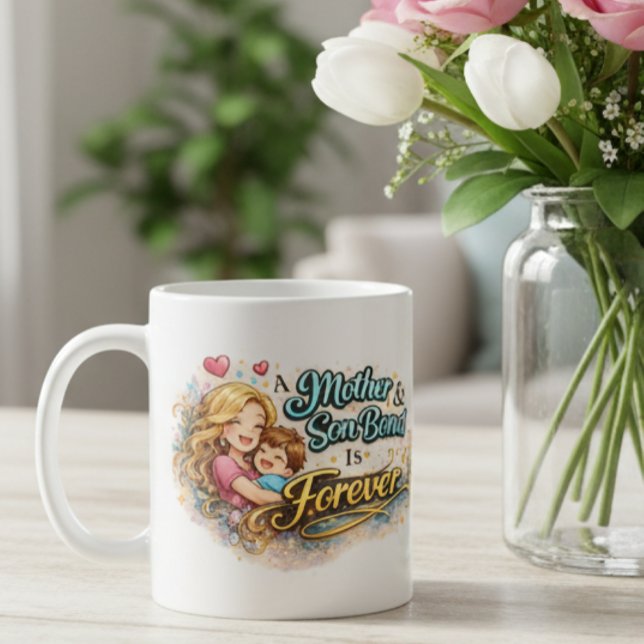 Caneca De Café A Mother & Son Bond Is Forever Mug (Criador carregado)