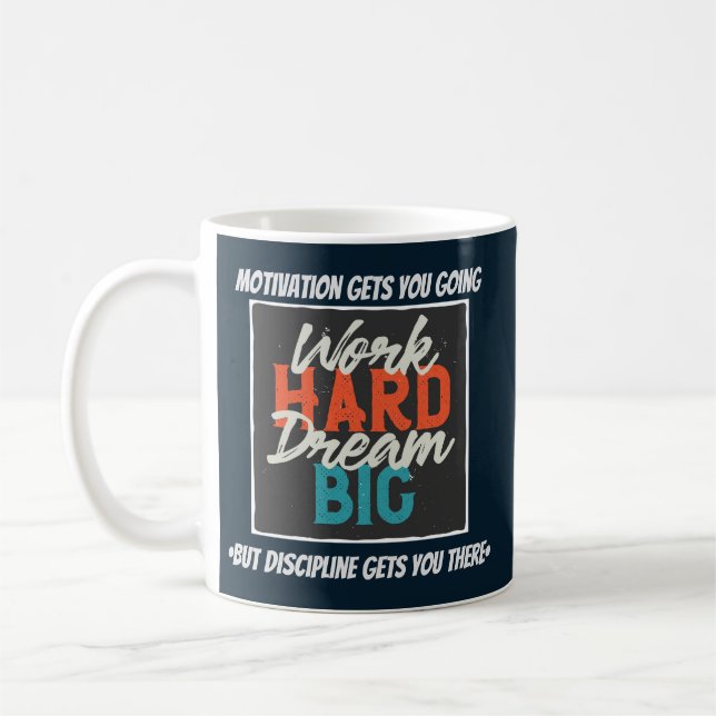 Caneca De Café "A Motivação Te Faz Ir" (Esquerda)