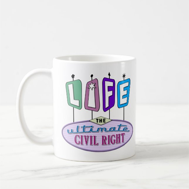 Caneca De Café A mug for sharing your pro-life beliefs. (Esquerda)