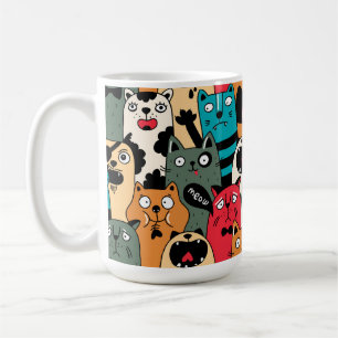 Caneca De Café A multidão de gatos