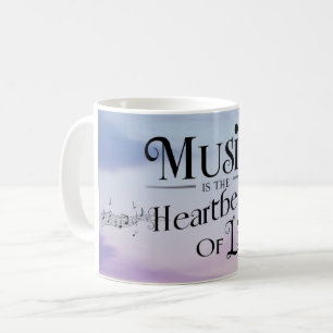 Caneca De Café A Música É O Batimento Cardíaco Da Vida 2