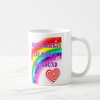 Caneca De Café A música faz o mundo ir circularmente