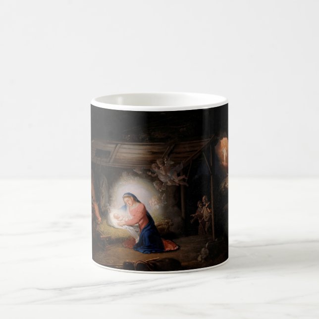 Caneca De Café A Natividade do Cristo (por Vladimir Borovikovsky) (Centro)