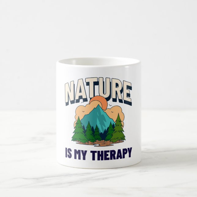 Caneca De Café A Natureza É A Minha Terapia (Centro)