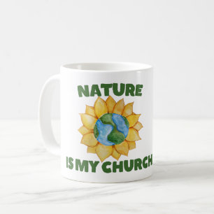 Caneca De Café A natureza é minha Igreja