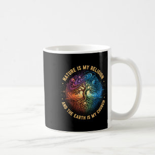Caneca De Café A natureza é religião a terra é igreja mandala tre