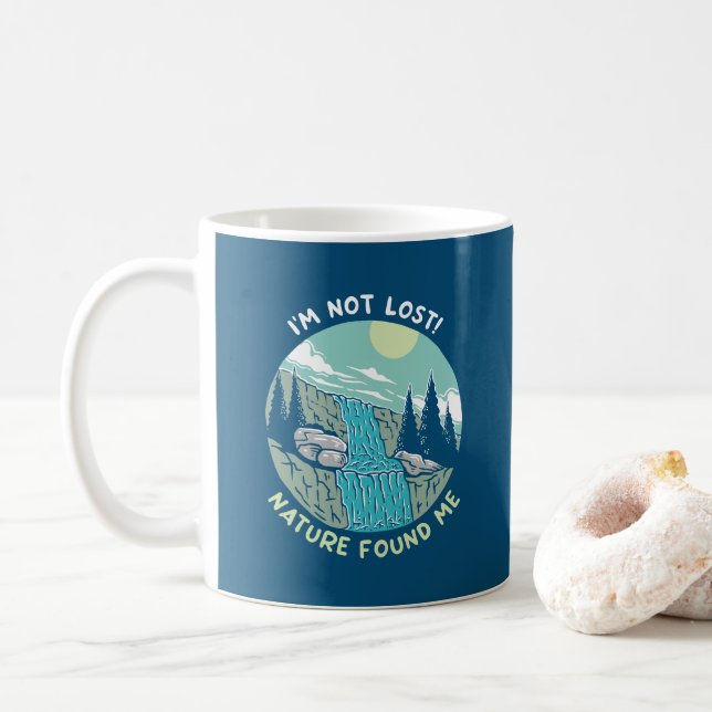 Caneca De Café A Natureza Encontrou-Me (Com Donut)