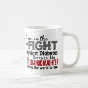 Caneca De Café A neta significa-me o mundo diabetes