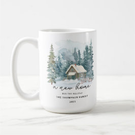 Caneca De Café A New Home Calligraphy Holiday Moving Keepsake