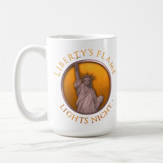 Caneca De Café A Noite das Luzes da Liberdade (Esquerda)