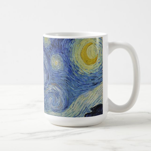 Caneca De Café A Noite Estrelada de Van Gogh (Direita)