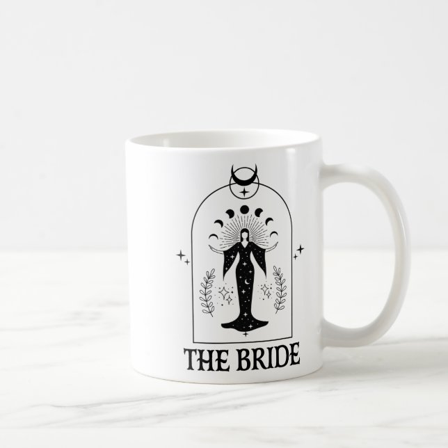 Caneca De Café A Noiva Coven Gothic Witch Bachelorette Combinando (Direita)