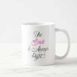 Caneca De Café A noiva está sempre presente direito do noivado