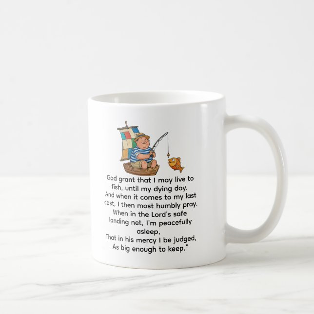 Caneca De Café A Oração do Pescador (Direita)
