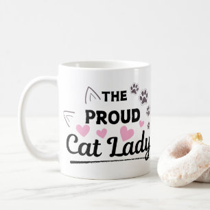 Caneca De Café A Orgulhosa dona do Pet Lady Cat