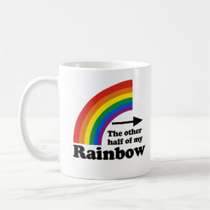Caneca De Café A outra metade do meu arco-íris (lado esquerdo)