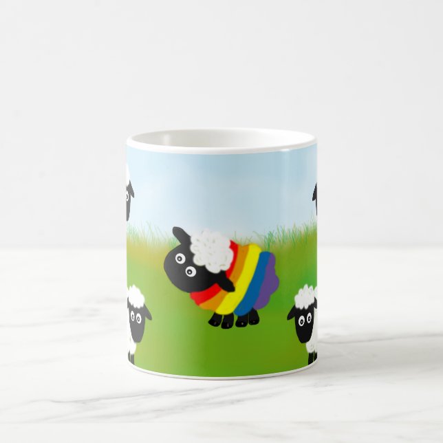 Caneca De Café A ovelha Rainbow, LGbt, (Centro)