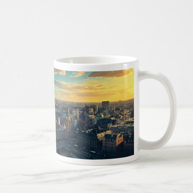 Caneca De Café A paisagem urbana de Londres com Sunset (Direita)