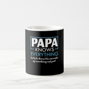 Caneca De Café A papá sabe que tudo não sabe faz rapidamente