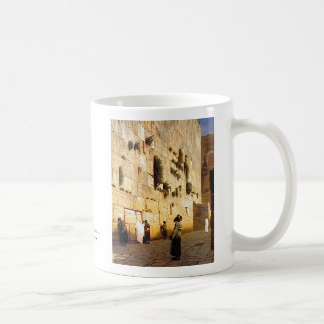 Caneca De Café A parede Jerusalem de Soloman, Jean-Leon Gerome (Direita)