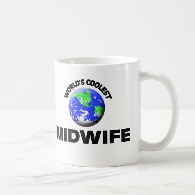 Caneca De Café A parteira a mais fresca do mundo (Direita)