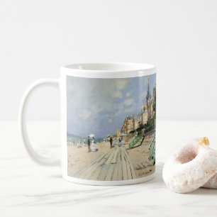Caneca De Café A Passarela em Trouville por Claude Monet