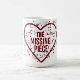 Caneca De Café A Peça que Faltava – Design Coração de Fé