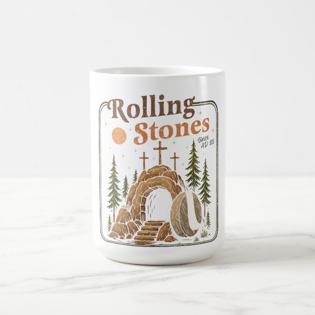 Caneca De Café A Pedra Foi Afastada, Ele É Páscoa Viva. (Centro)