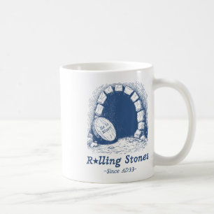Caneca De Café A Pedra Foi Afastada, Ele Está Vivo Cristo Retro.